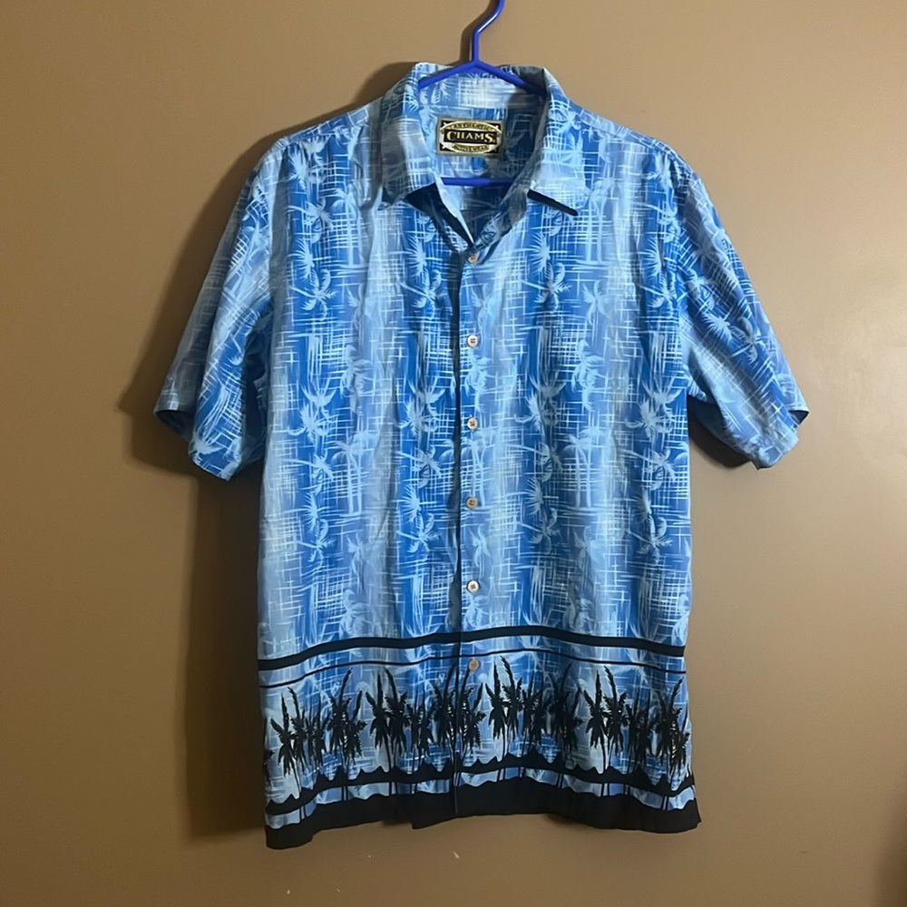 😄Y2K surfer style Hawaiian shirt. B6